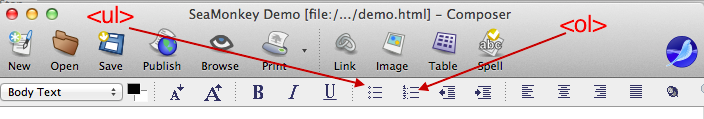 seamonkey list